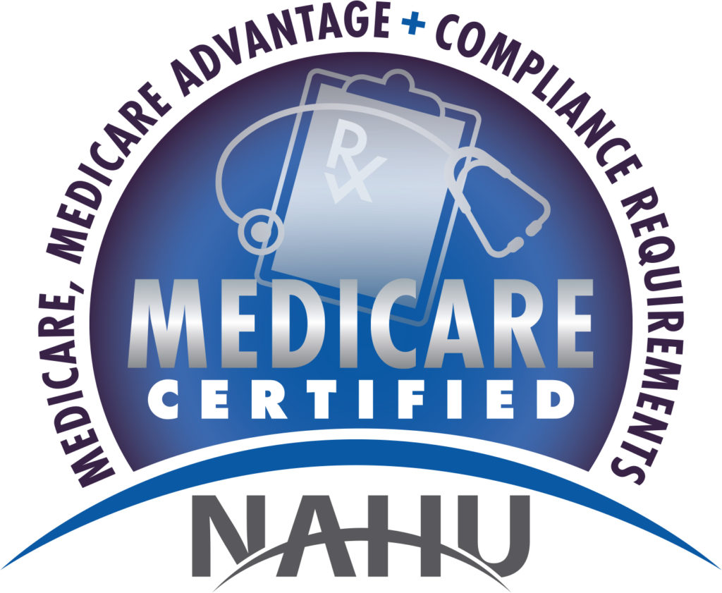 National Association of Health Underwriters Medicare Certification Badge. We are serious about being knowledgeable in knowing how to find
 the right insurance
